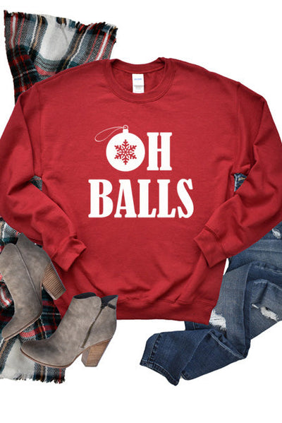 Oh Balls Sweatshirt - Comfortable Unisex Style