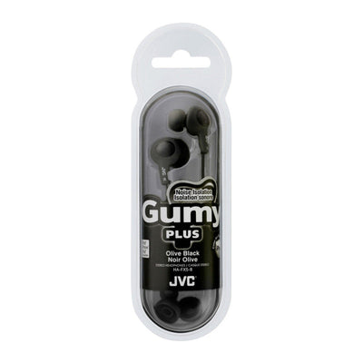 JVC HAFR6B Gumy Plus Earbuds with Remote & Microphone - Black