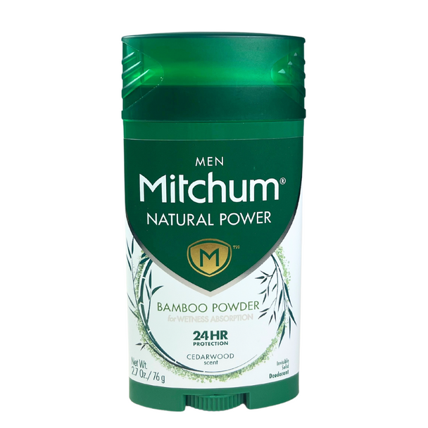 Mitchum Natural Power Deodorant for Men - Cedarwood, 2.7 Oz