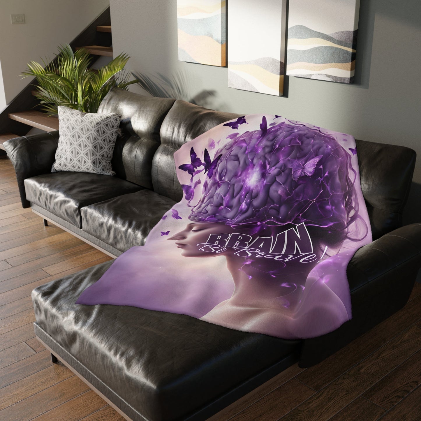 Manta de Microfibra Velveteen Brain Be Brave