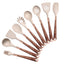 10 Pieces Kitchen Tools Set Wooden Handle Cooking Kitchen Utensil Set Silicone Utensils - Korvel