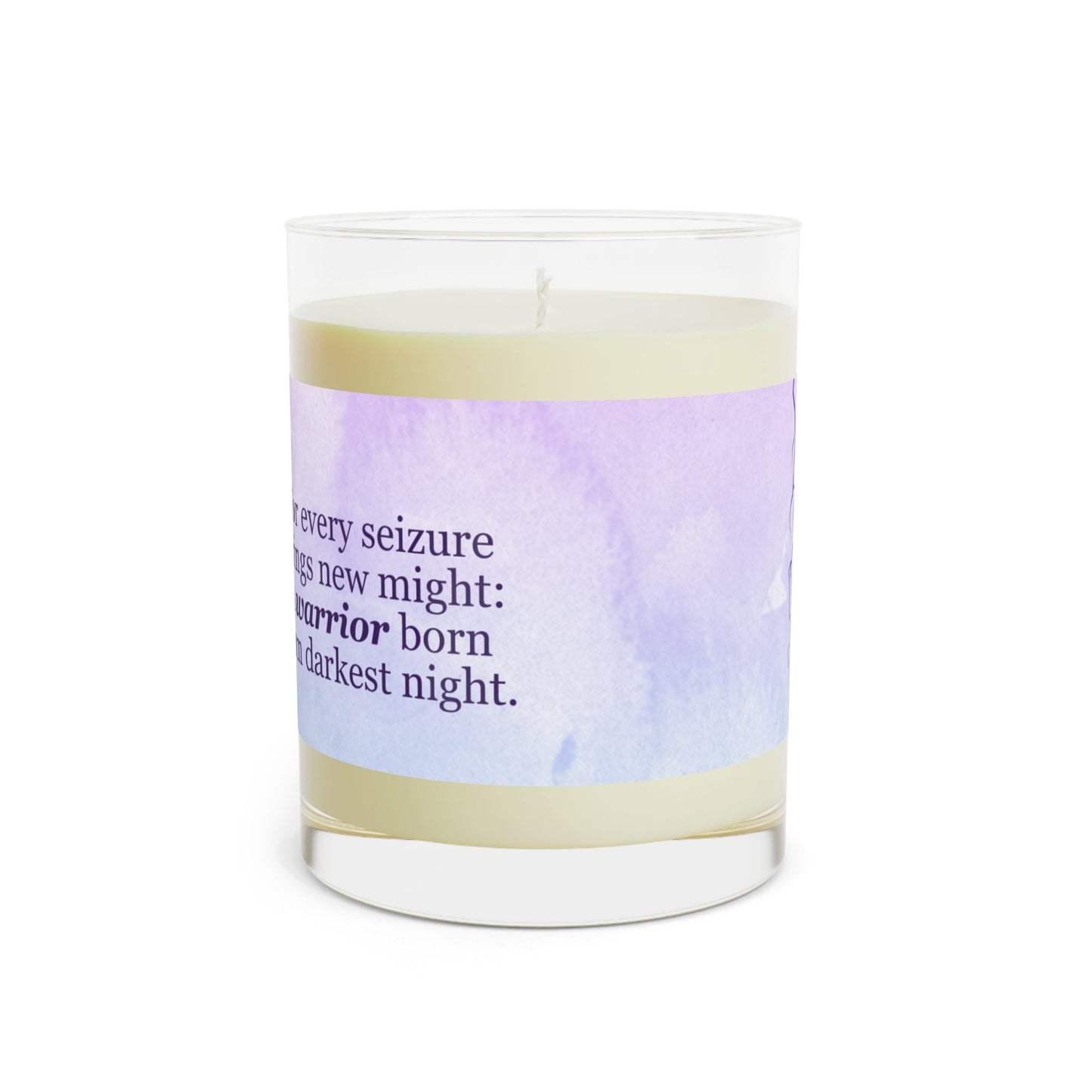 Une bougie parfumée Un guerrier est né - 11oz en verre plein