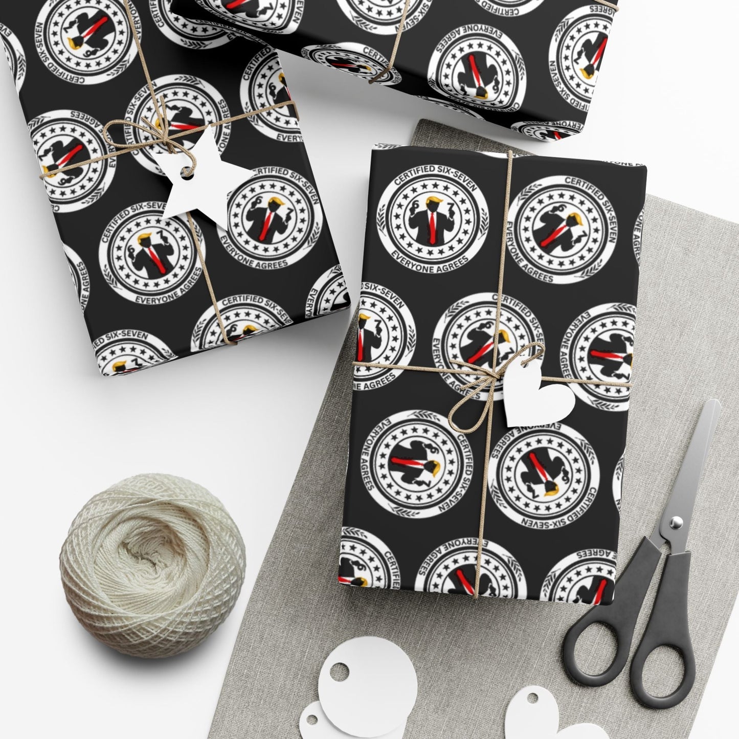 Papier Cadeau Certifié Six-Sept - Parodie Politique