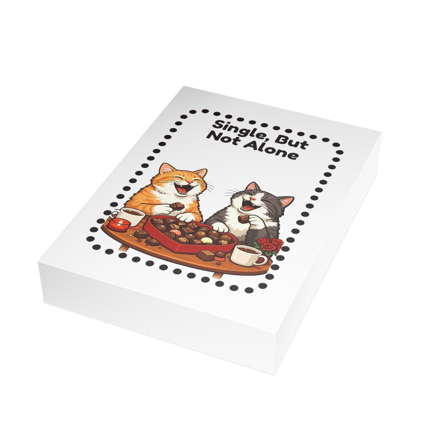 Single, But Not Alone – Funny Cat Valentine’s Day Card