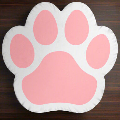 Charming Pink Kitty Paw Shaped Pillow