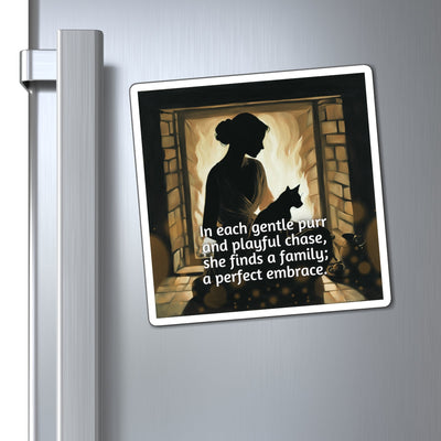 Cat Lady Family Refrigerator Magnets