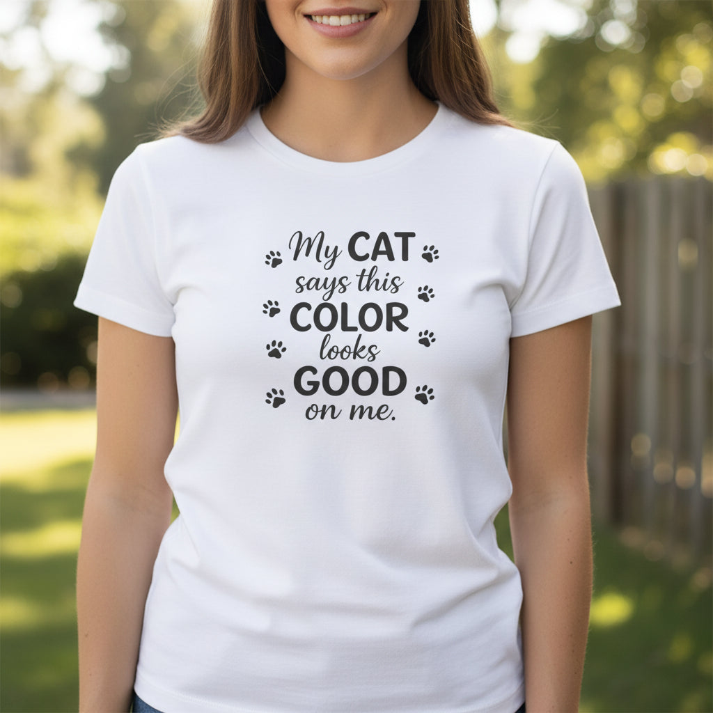 Mon chat a choisi ça – T-shirt graphique doux