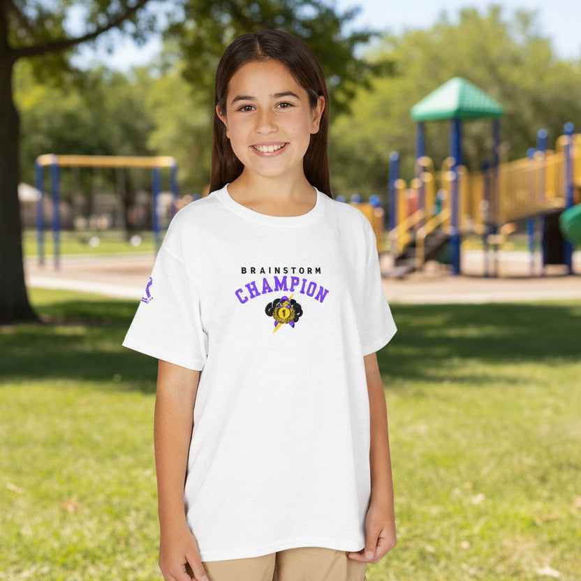 Brainstorm Champion Youth Tee – Neurostrong Kids Edition