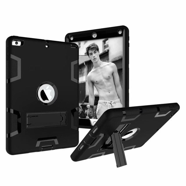 Armor Case For iPad2 iPad3 iPad4 Kids Safe Heavy Duty Silicone Hard Cover For Ipad 4 3 2 iPad 3 2 Tablet Case - Korvel