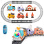Electric Train Set with Remote Control and Realistic Features