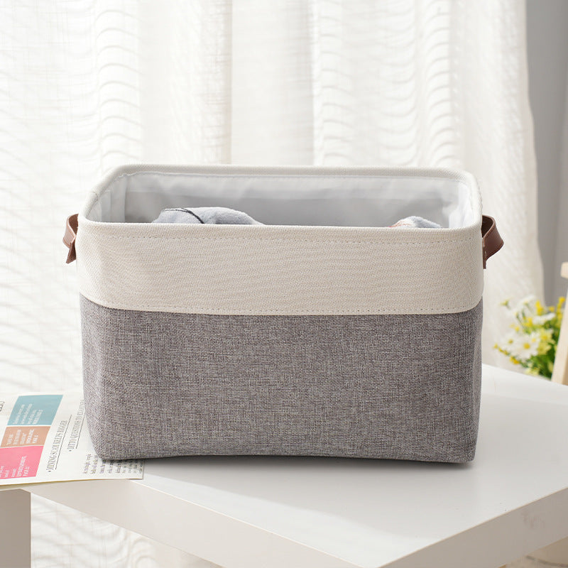 Thickened foldable portable clothing storage basket books snacks toys cosmetics storage box - Korvel