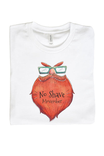 No Shave Movember T-Shirt - Korvel