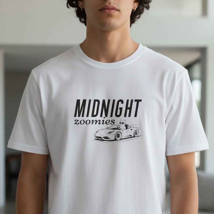 Midnight Zoomies Cat Unisex T-Shirt