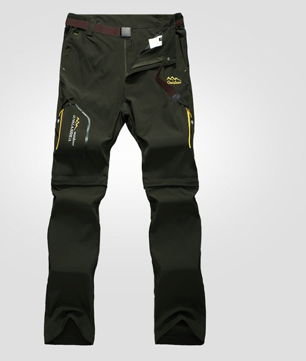 Pantalons de randonnée à séchage rapide avec shorts détachables