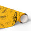 Zoomies Road Trip Cat Wrapping Paper - Golden Sketch Design