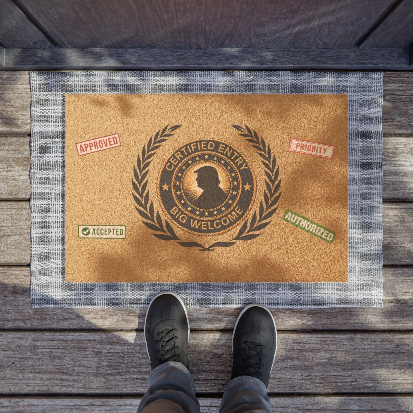 Big Welcome Political Parody Doormat