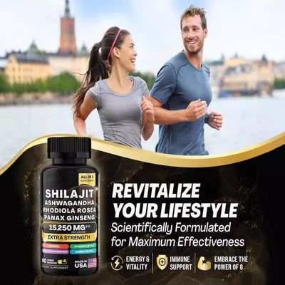 Sea moss Shilajit Frozen Collagen Peptide 2in1 Capsule Help Reduce Wrinkles - Korvel