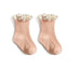 Korean Style Baby Socks with Floral Lace
