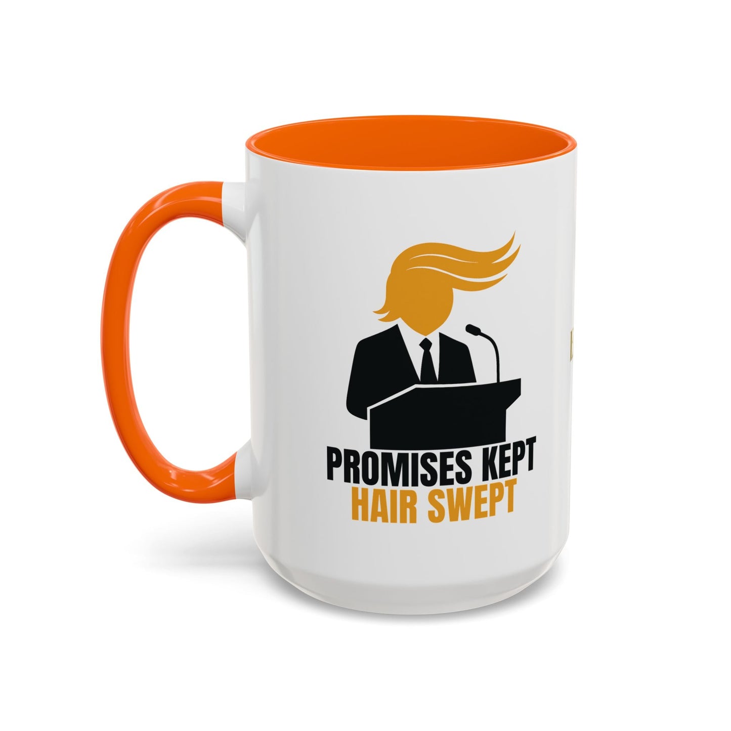 Promises Kept, Hair Swept Two-Tone Coffee Mug