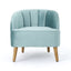 Elegant Blue Velvet Armchair