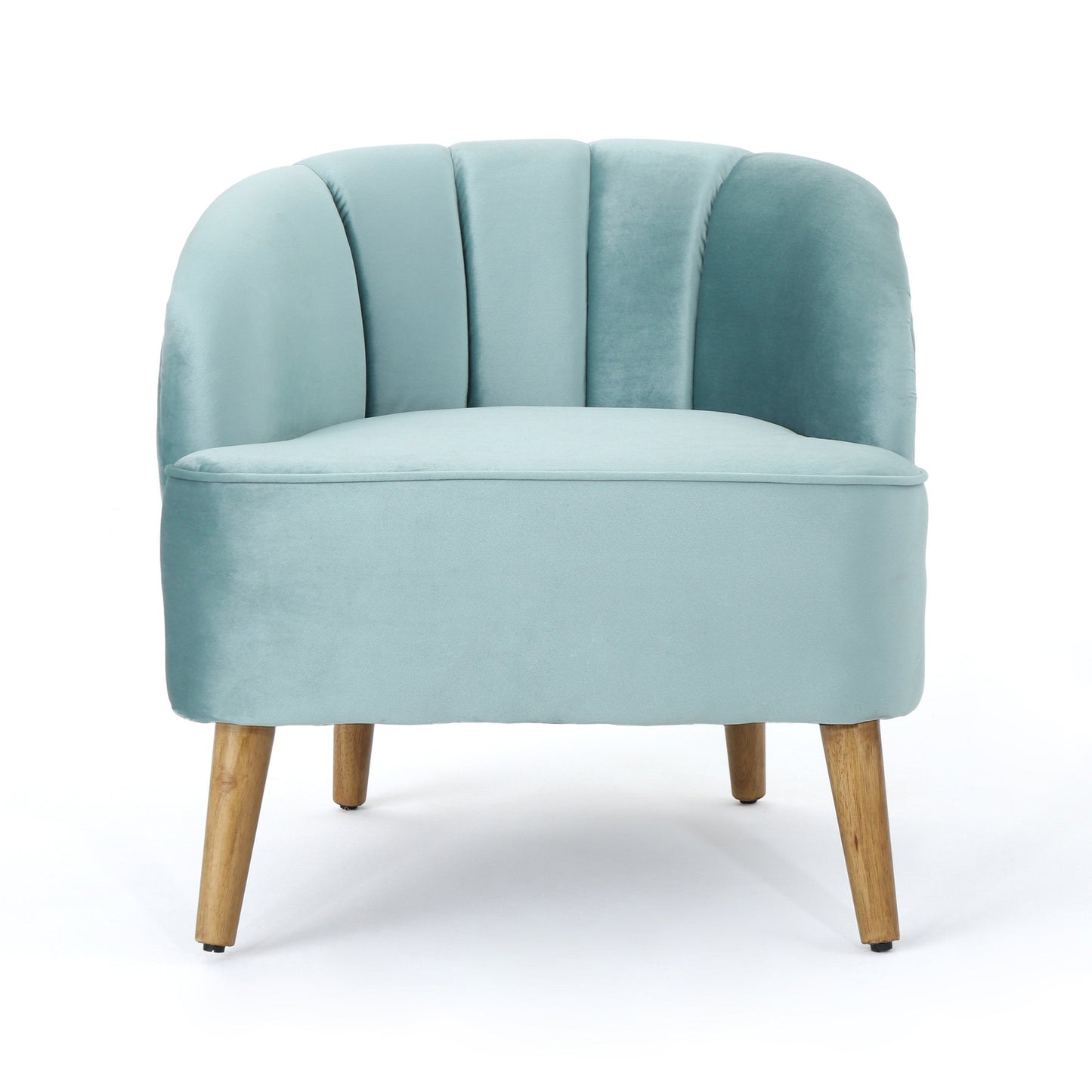 Elegant Blue Velvet Armchair
