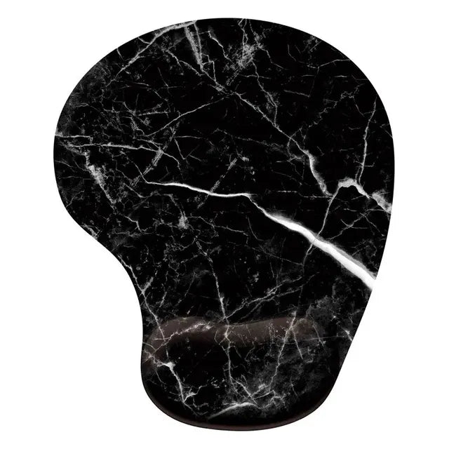 Wrist Mouse Pad Marble Pattern Hand Bowl Tray Mouse Pad Office Wrist Protection Anti-Skid Mouse Pads - Korvel