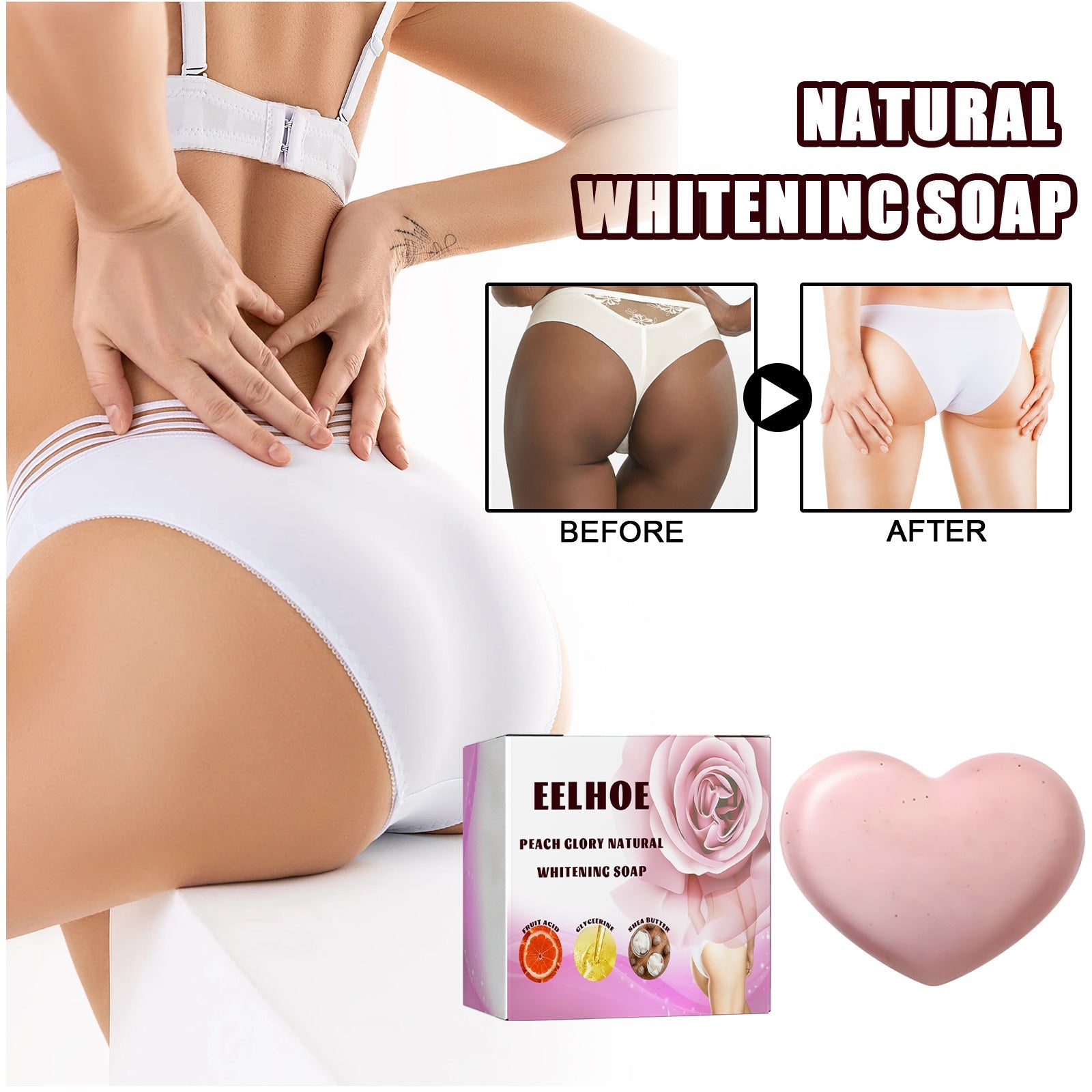 Bath Soap, Acne Removal Moisturizing Brightening Skin Body Cleansing Soap - Korvel