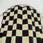 Checked Feline Shower Curtain - Elegant Gold & Black Design