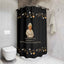 Presidential Parody Shower Curtain - Black & Gold Design