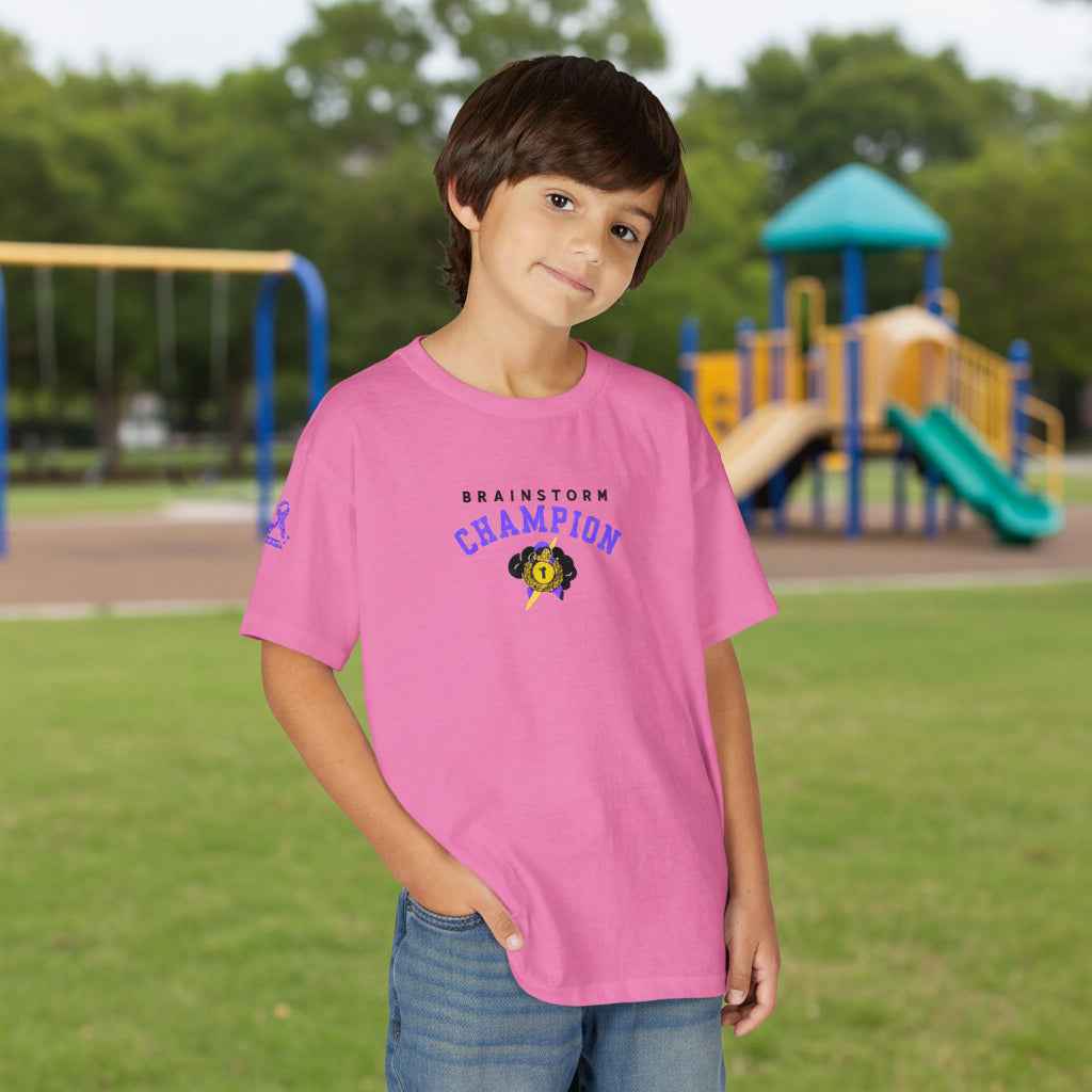 Brainstorm Champion Youth Tee – Neurostrong Kids Edition