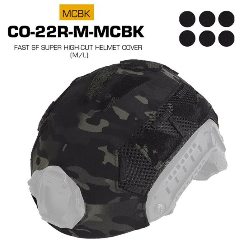 Housse de casque camouflage FAST SF Ultra-haut (Moyen)