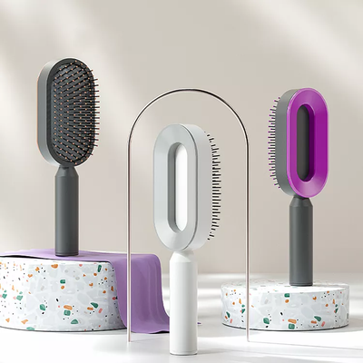 Upgraded Press Type Cleaning Design Air Cushion Comb For Women's Long Hair Air Bag Massage Comb Household Comb - Korvel