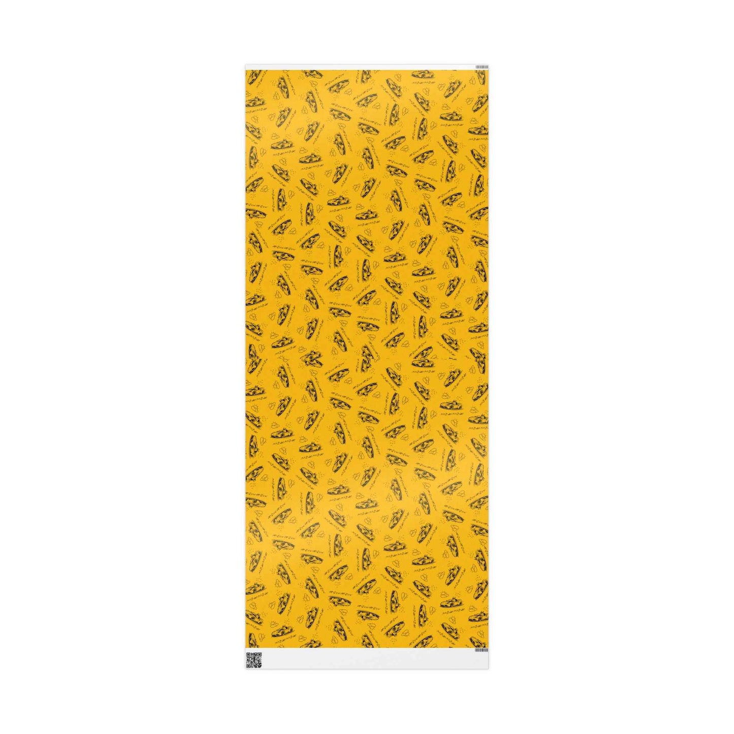 Zoomies Road Trip Cat Wrapping Paper - Golden Sketch Design