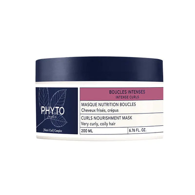 Mascarilla Nutritiva Intense Curls de Phyto Paris para Cabello Rizado 200ml