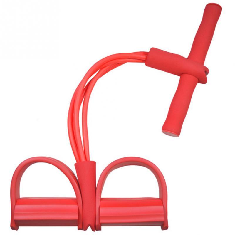 Premium Natural Latex Resistance Bands with Foot Pedal for Total Body Workout - Korvel