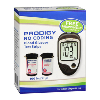 Prodigy No Coding Blood Glucose Test Strips