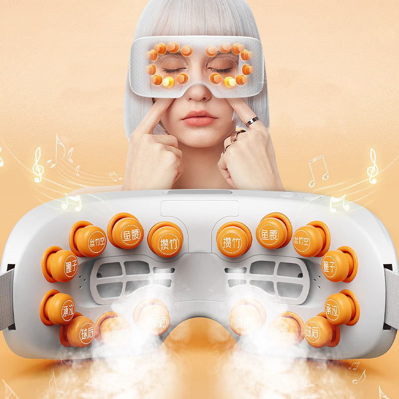 New Arrival Dry Eye Massage And Heating Steam Eye Massage Equipment Vibration Electric Eye Steam Massager - Korvel