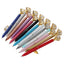 21Color Kawaii Ballpoint Pen Big Gem Metal Ball Pen With Large Diamond Blue And Black Magical Pen Fashion School Office Supplies - Korvel