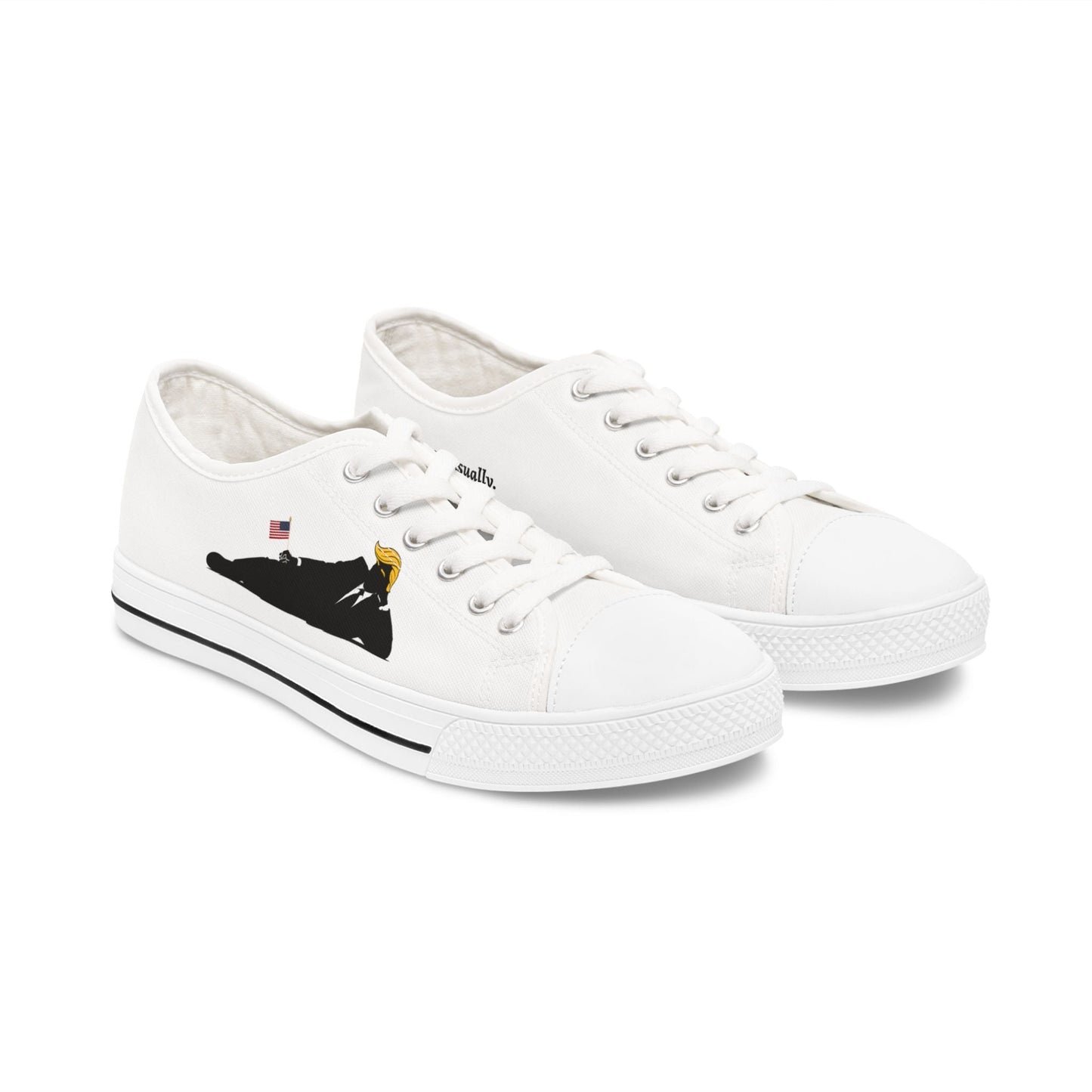 Confianza, Casual – Zapatillas de Parodia Política de Corte Bajo para Mujeres