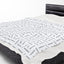 Couverture en velours noir et blanc Freedom – Plaid ultra-doux