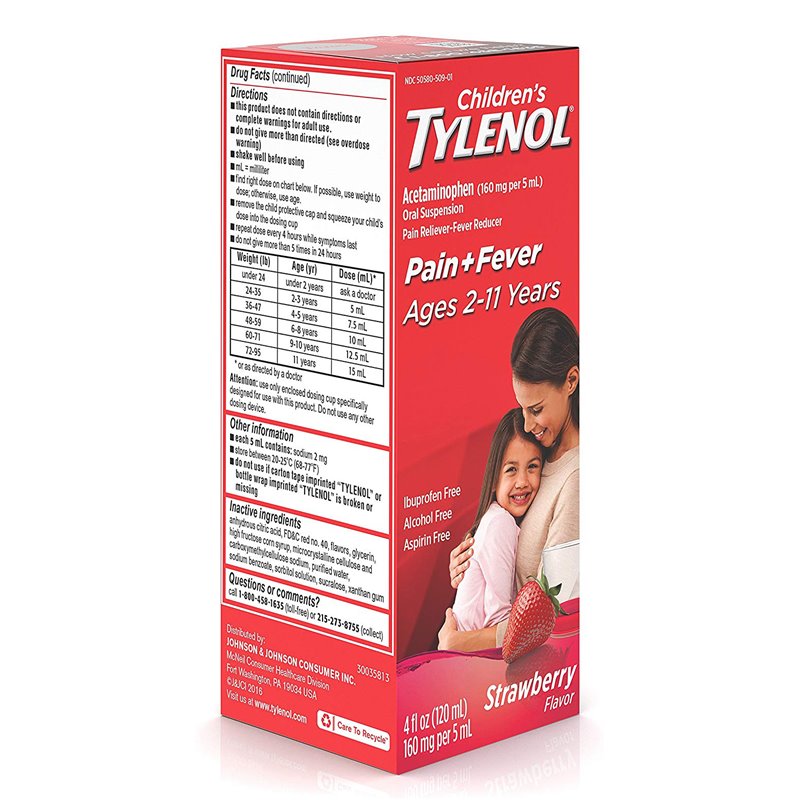 Suspensión Oral para el Alivio del Dolor Infantil – Sabor Fresa (4 fl oz)