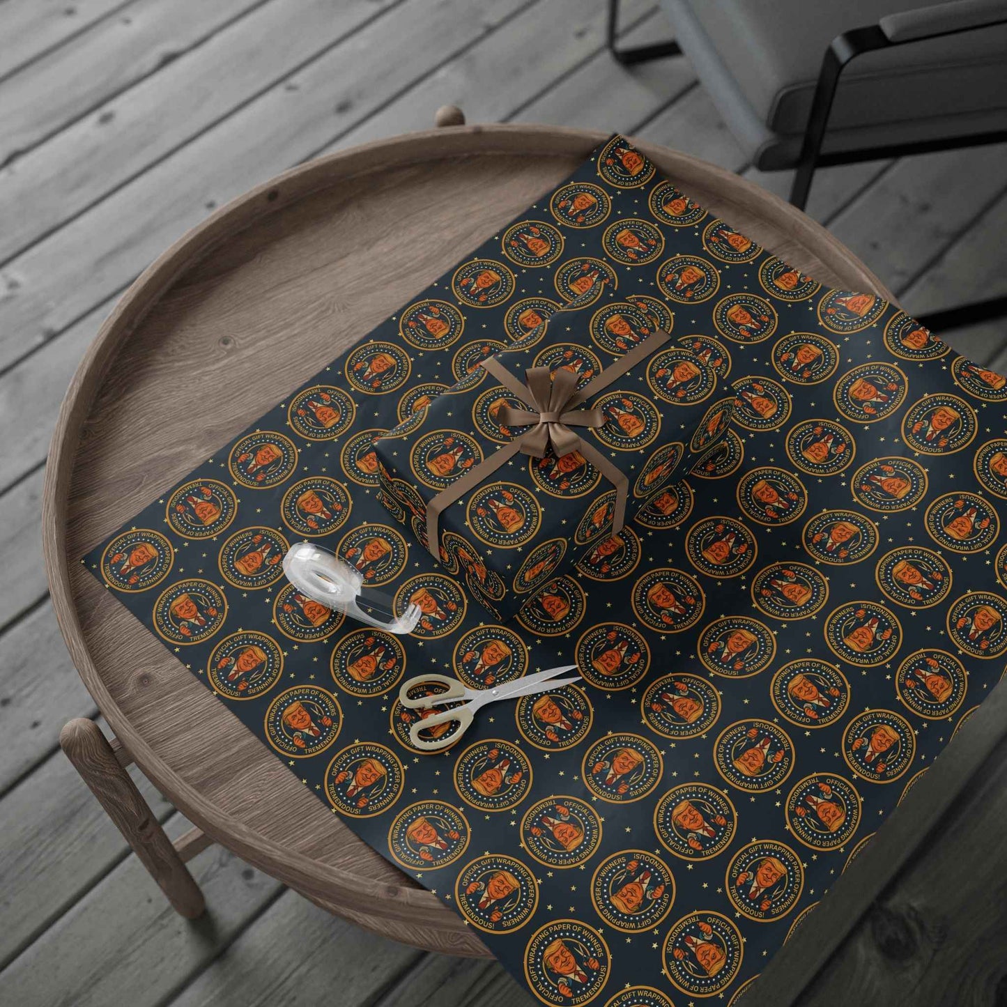Political Parody Gift Wrapping Paper - Tremendous Seal Design