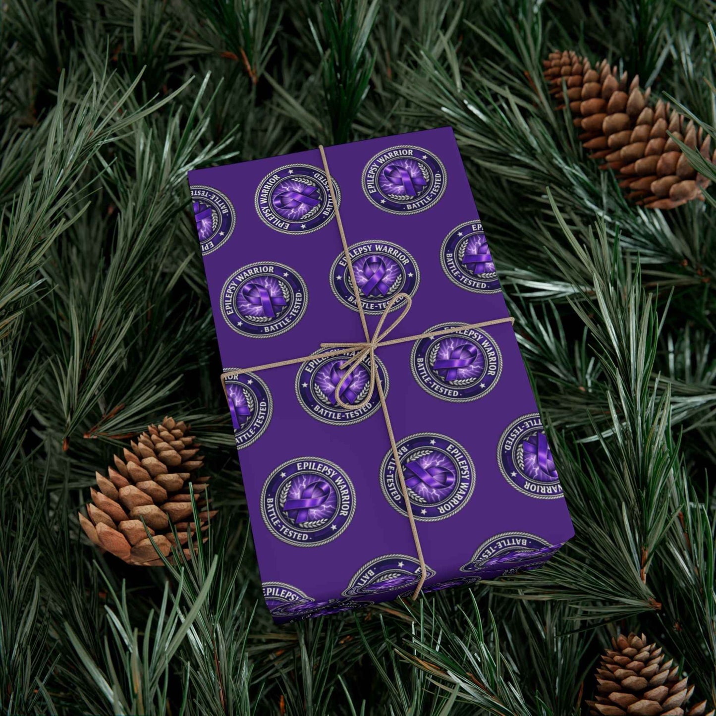 Epilepsy Warrior Gift Wrap - Purple Awareness Paper