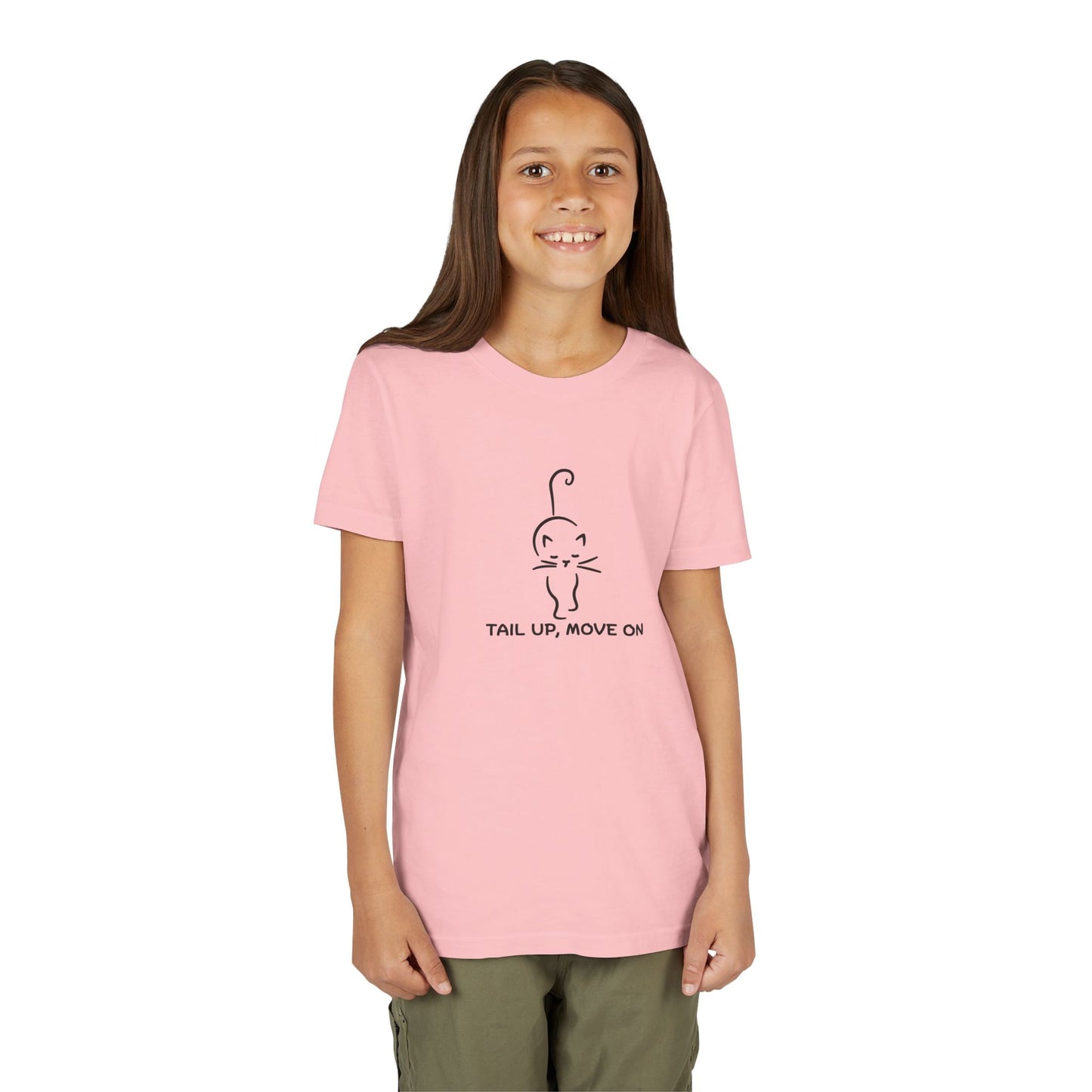 Tail Up, Move On Youth Tee – Small Human, Big Attitude