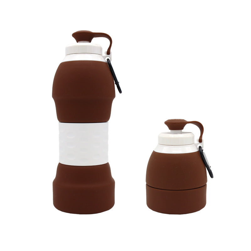 Silicone Folding Water Bottle - Portable & Space-Saving