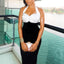 Slim Fit Sheath Dress with Halter Neck Ruffle Commuting Women's Dress - Korvel