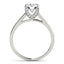 14k White Gold Diamond Engagement Ring with Cathedral Design