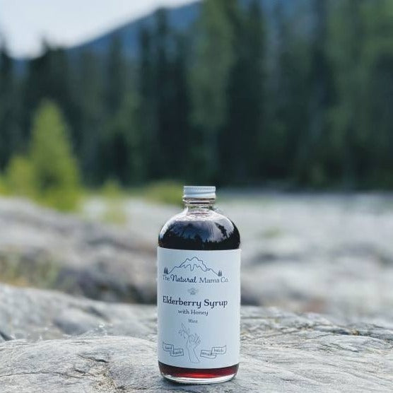 Premium Organic Elderberry Syrup with Raw Honey - 16oz - Korvel