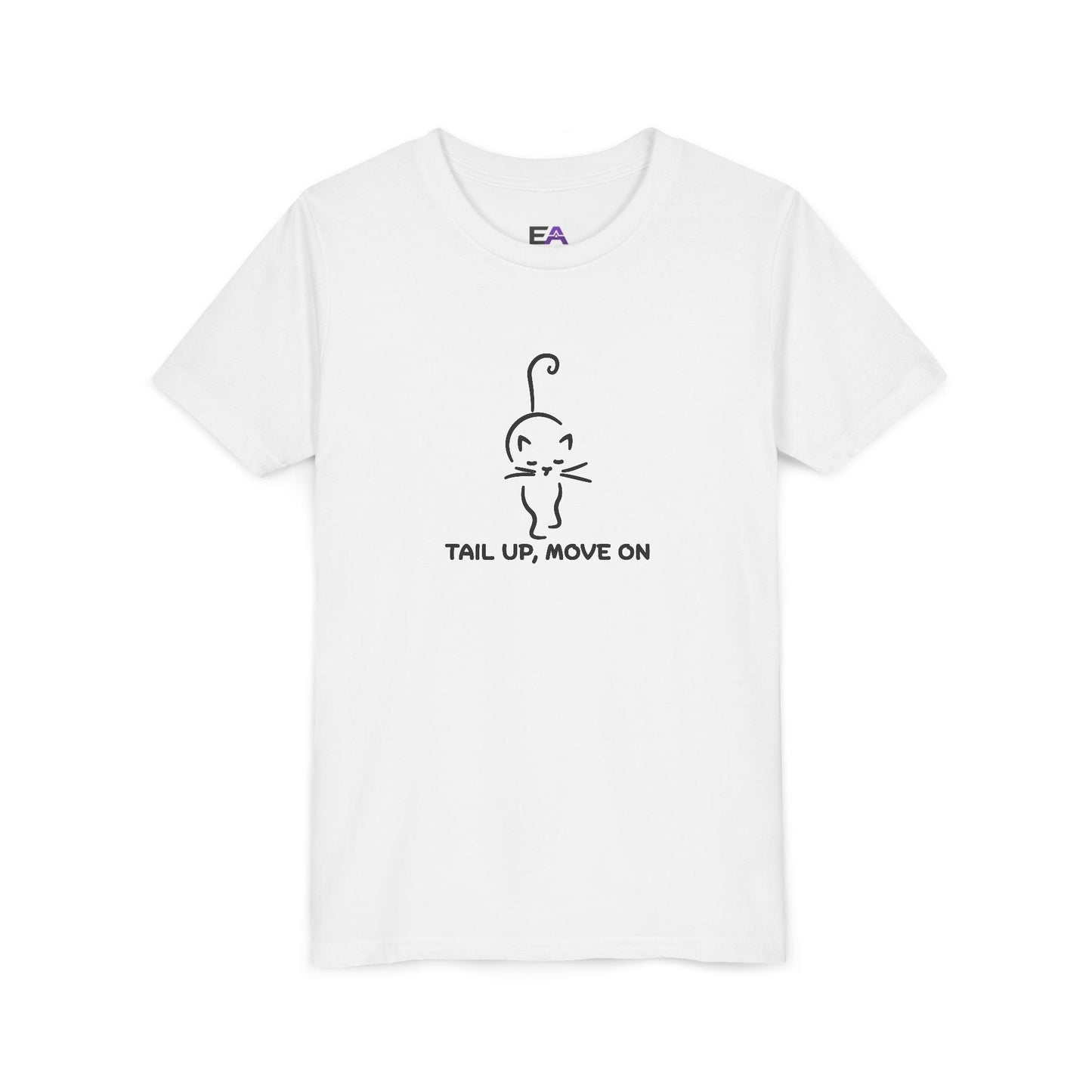 Tail Up, Move On Youth Tee – Small Human, Big Attitude