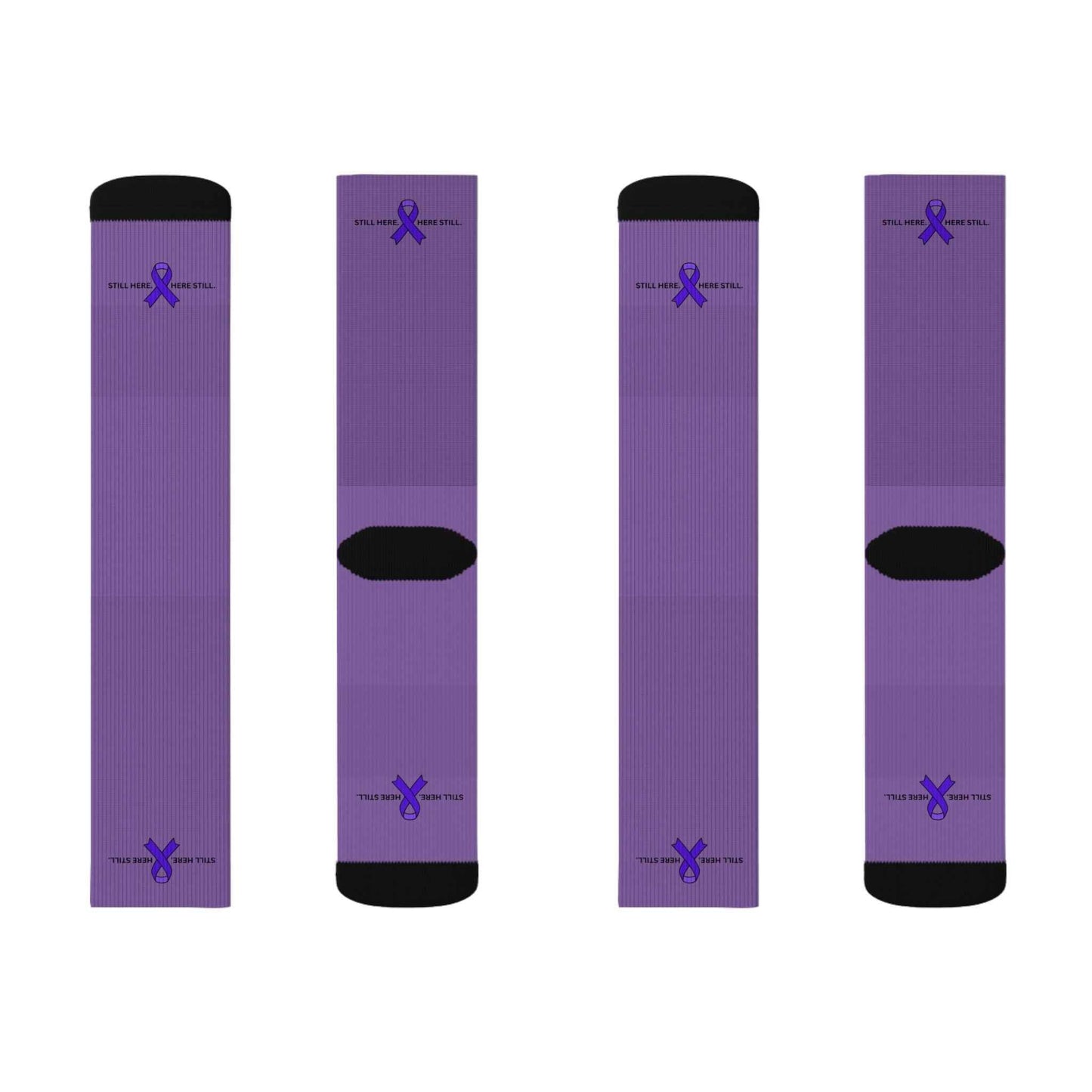 Toujours là. Ici encore. Chaussettes de sensibilisation à l'épilepsie